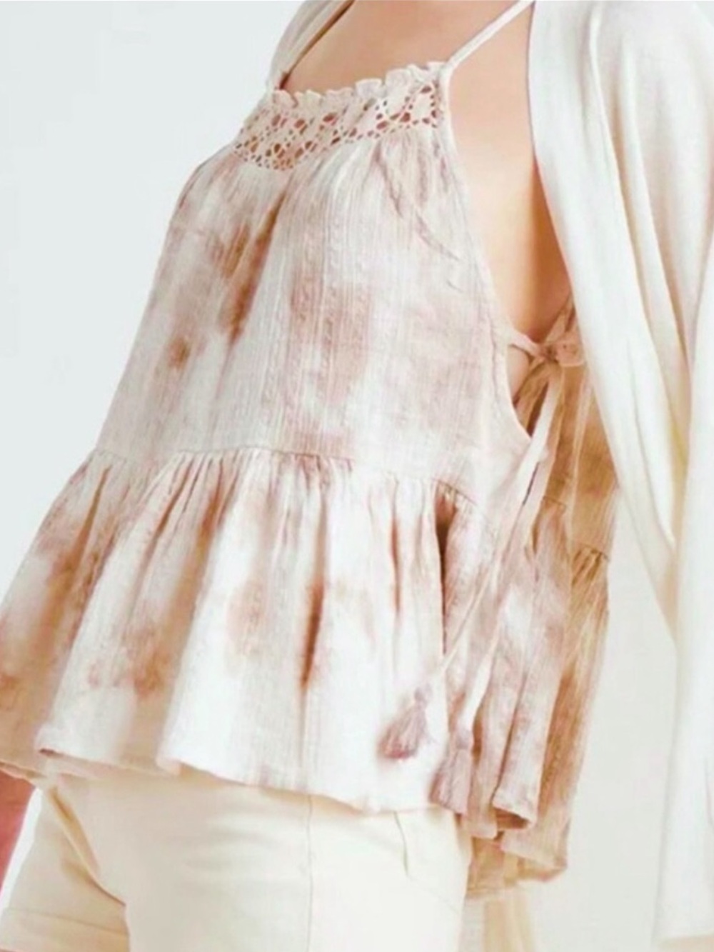Aerie Tie Dye Babydoll Top